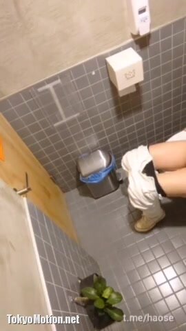 Public toilet spy masturbation