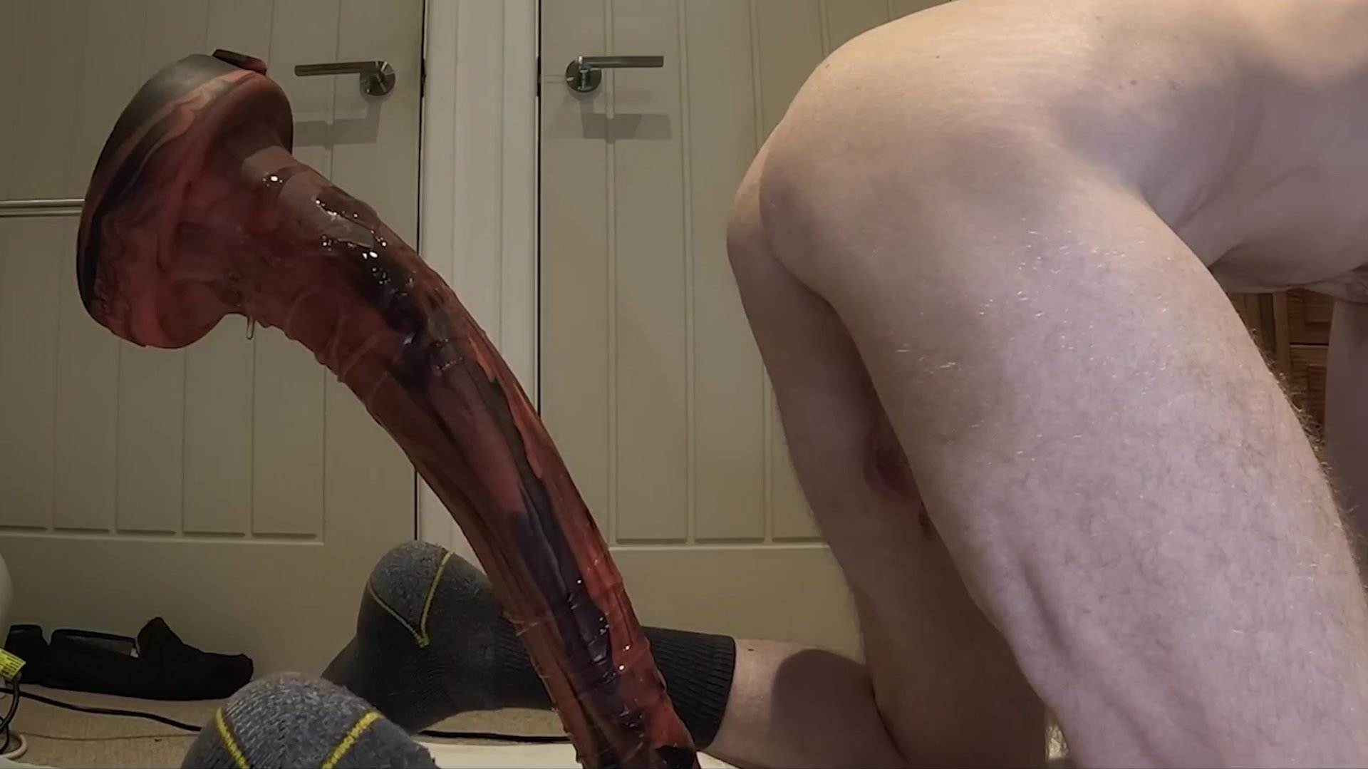 Destroying his Asshole and Bulging his Belly