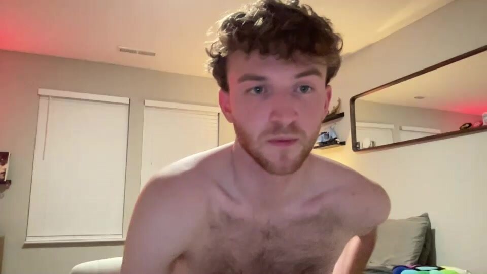 White Guy Shows Off Butt Hole