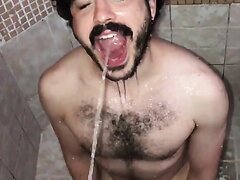 Taking a shower in master's piss