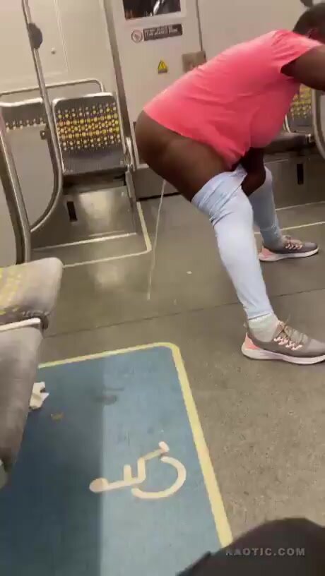 pee on train floor