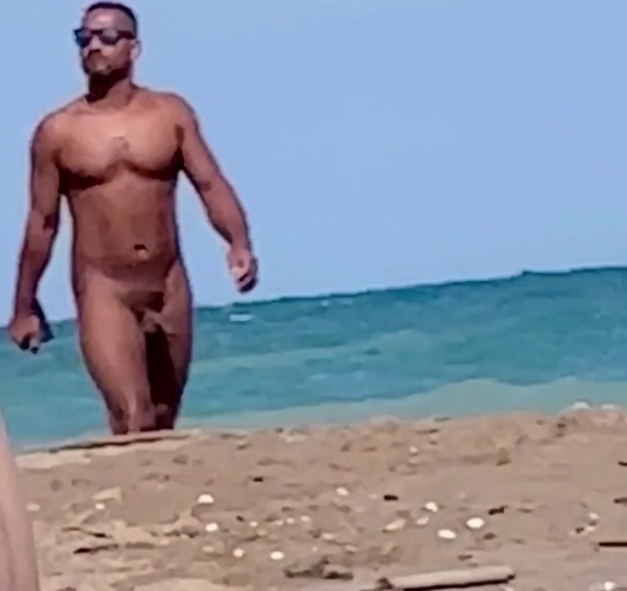 Naked daddy on nude beach