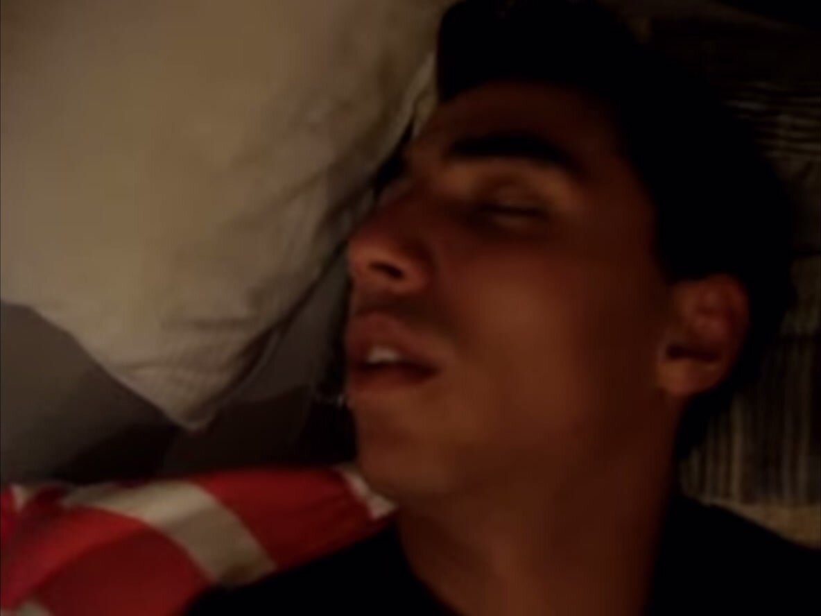 Boy snore with mouth open