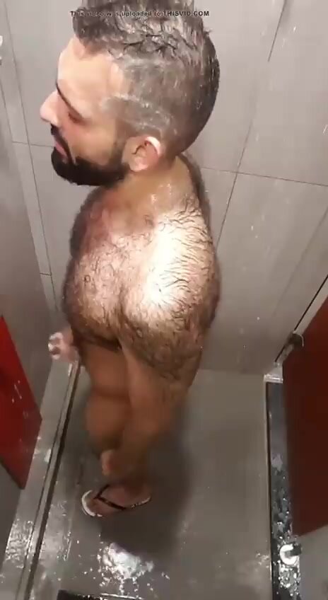 Jerkoff shower and cum