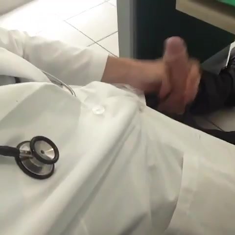 Doctor Jacking Off In The Office