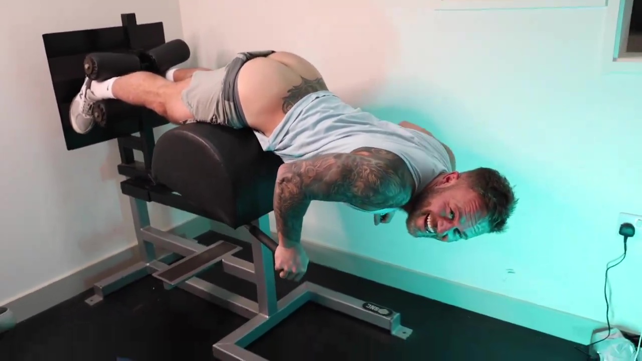 Hot blonde workout