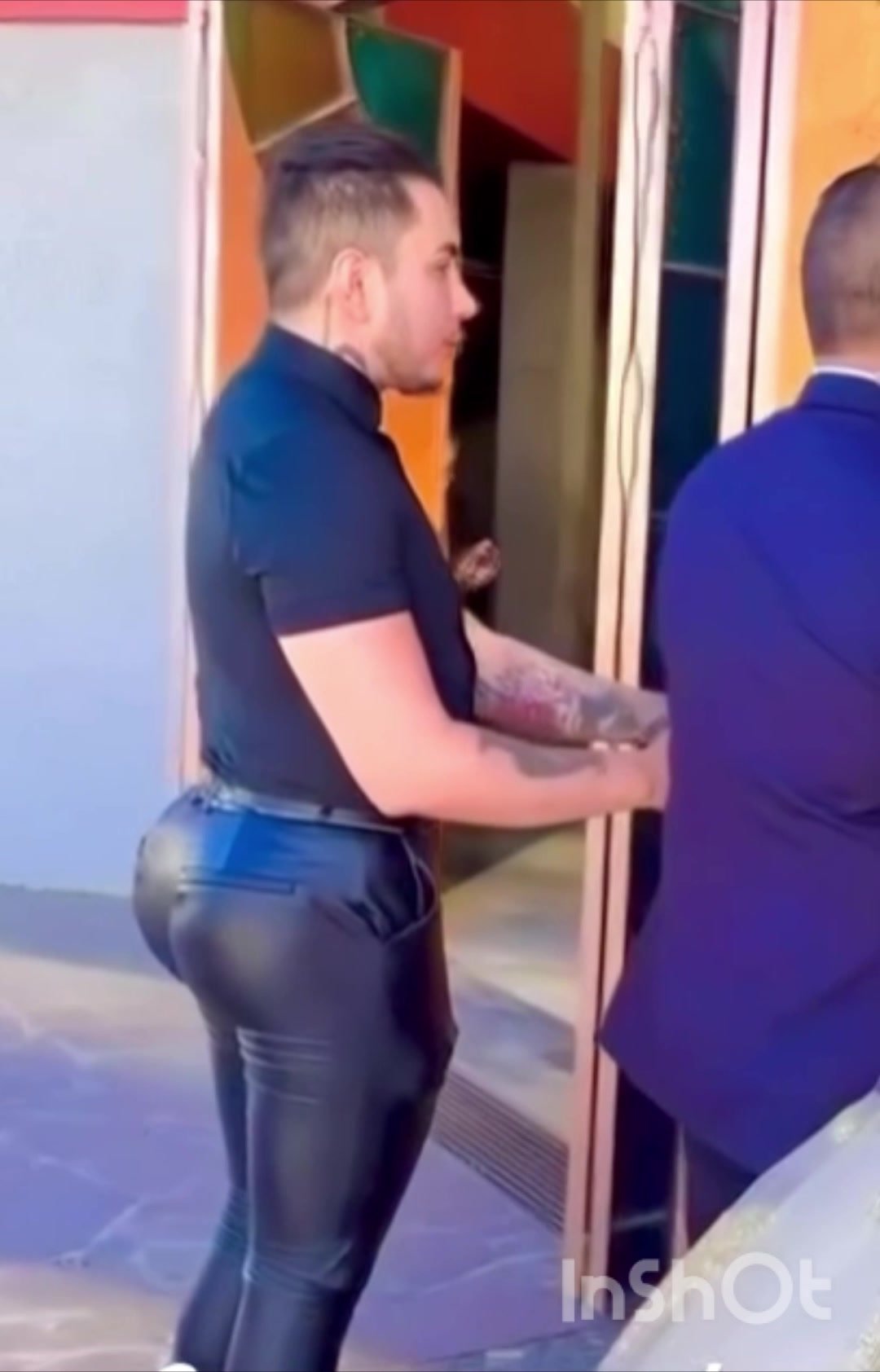 Massive leather butt