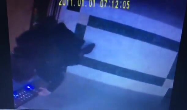 Pee in elevator - video 3