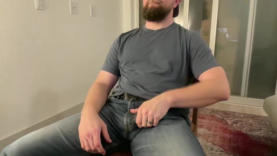 Horny Daddy Jerks His Cock