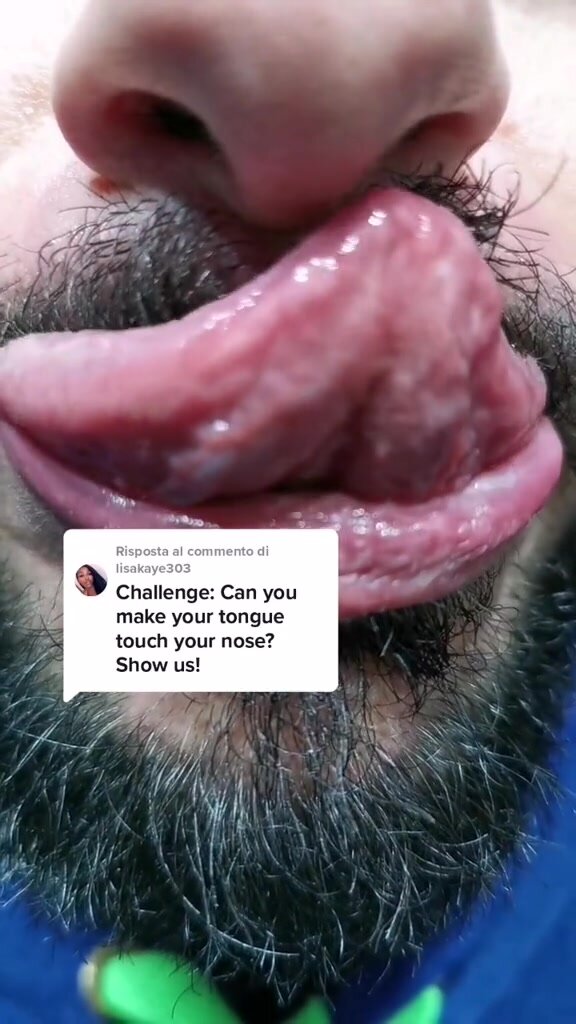 Italian Man Shows Off His Tongue and Mouth (2)