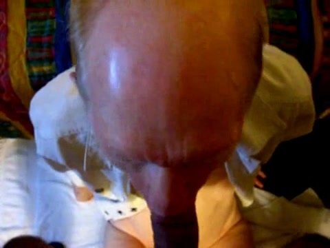 old balding fag sucking cock