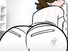 Sexy girl dance and fart