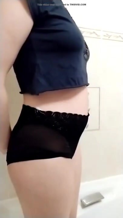 Cute belly inflation - video 2