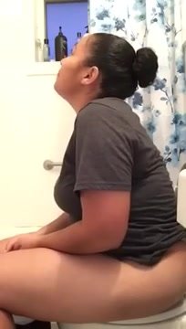 Girl Pooping Gets Interrupted
