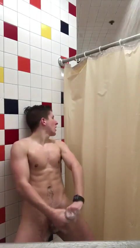 Jerking in the shower - video 2