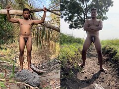 Nude Farmer Pissing In Public
