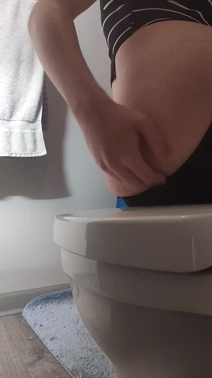 Pooping on the toilet seat