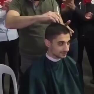 Public buzzcut before the army