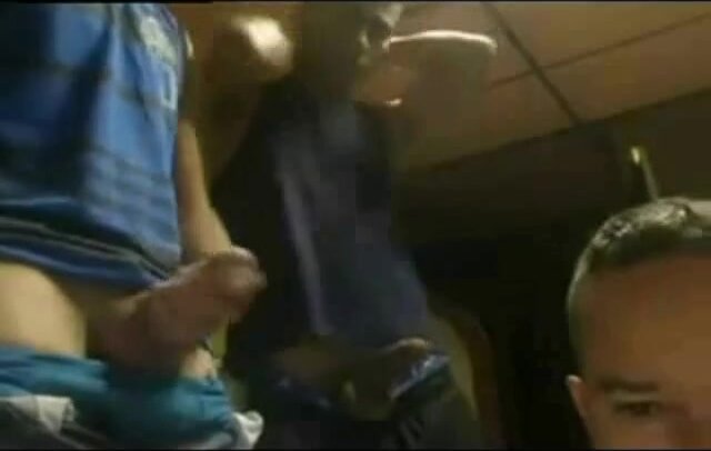 Friends have fun showing off and sucking on cam