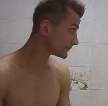 Secretly filming a guy taking a shower