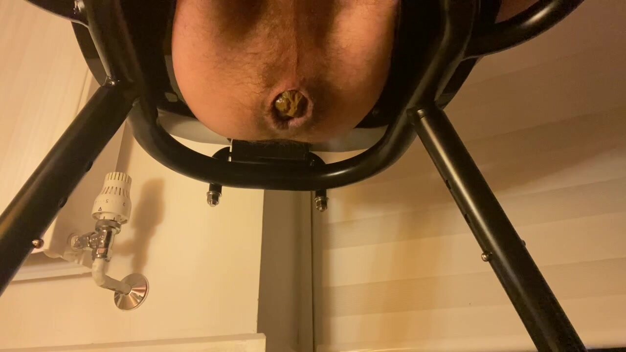 Thick turd from stretched boy cunt