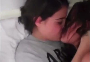 Army Lesbian sex stripping kissing in front of friends