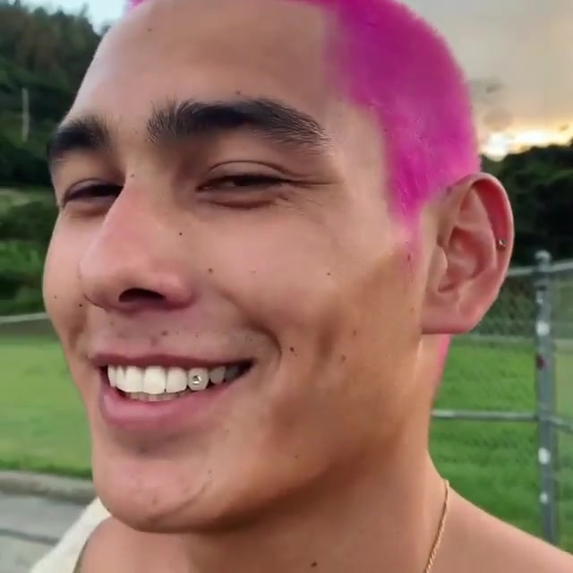 skater with pink hair