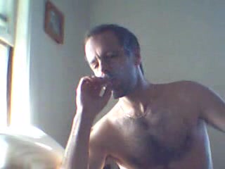 Hairy chest smoker - video 2