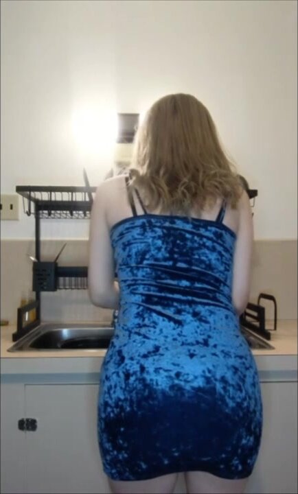 Sexy Farts in Blue Dress