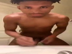 sexy young bul naked playing with his dick and asshole