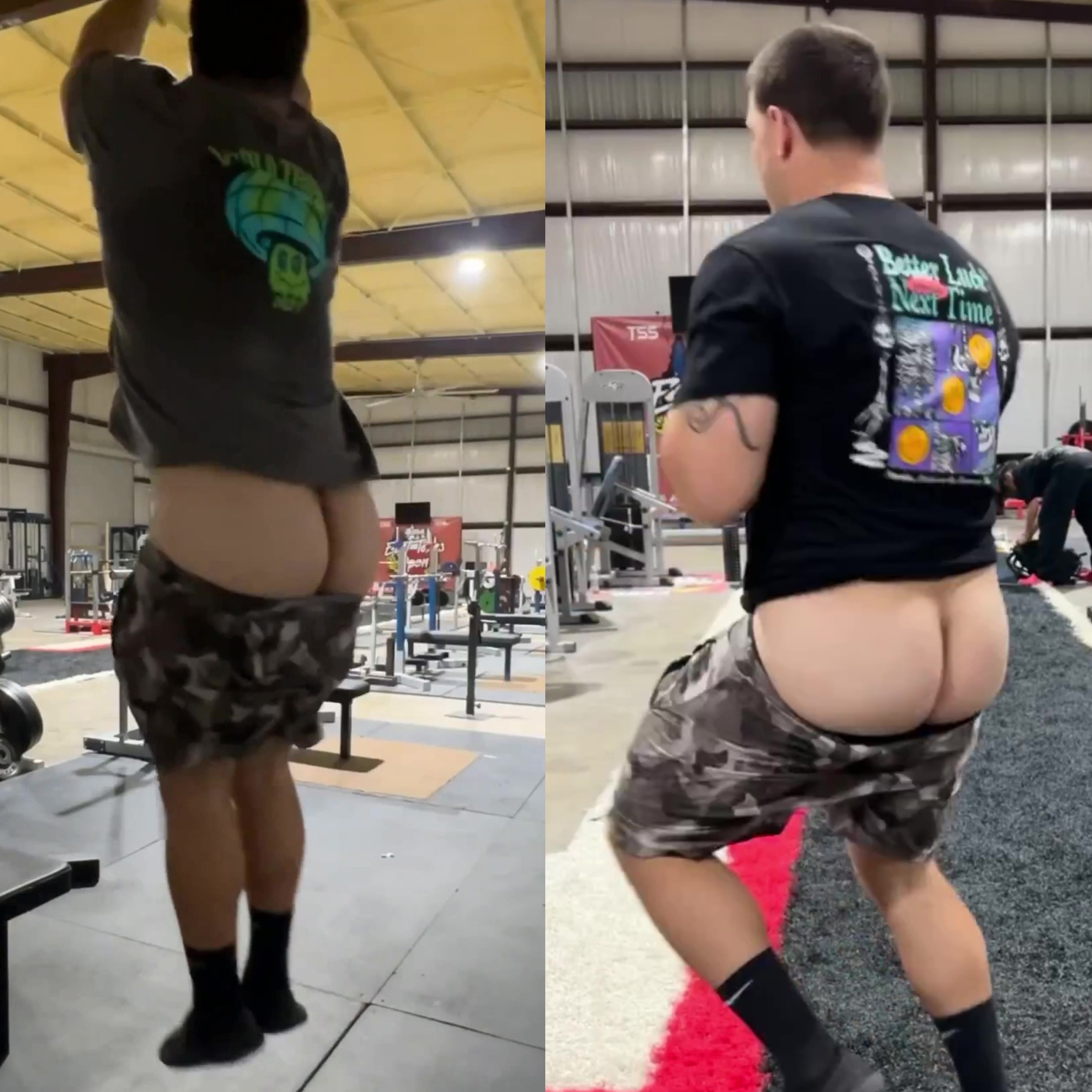 Big Cheeks Fitness Instructor Loves Showing Ass! 2