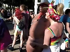 Small Cock Grabbed by Blonde In Public CFNM SPH