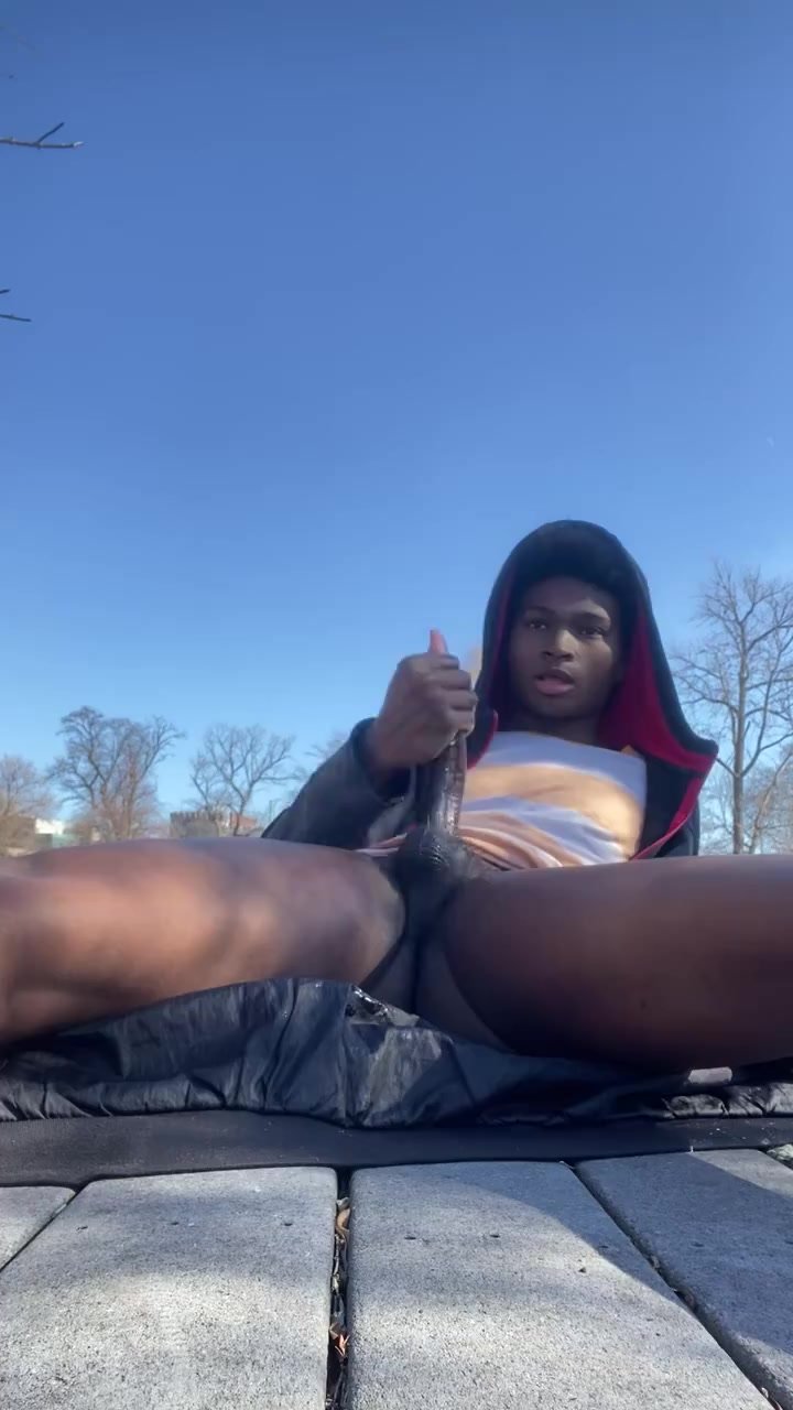 Stroking at the park - video 3