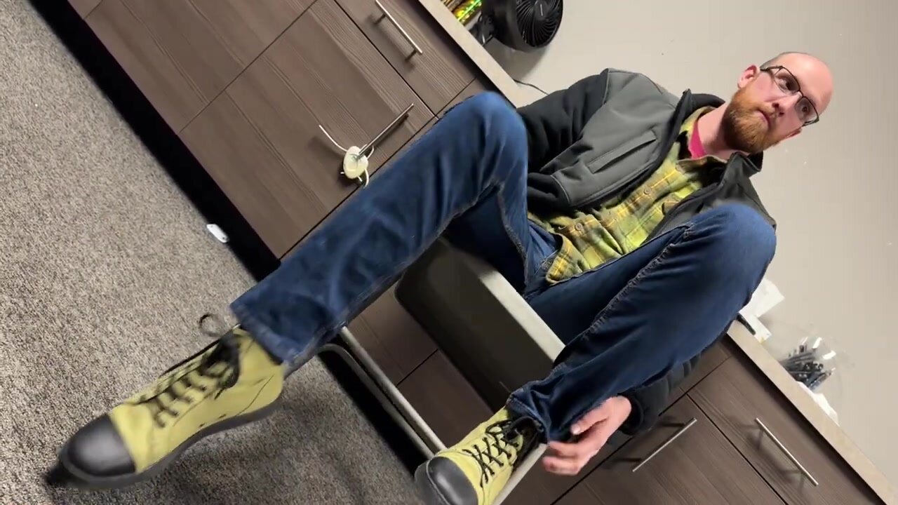My Roommate Manspreading — Green Shoe Fetish
