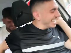 Tickled in the car - video 2