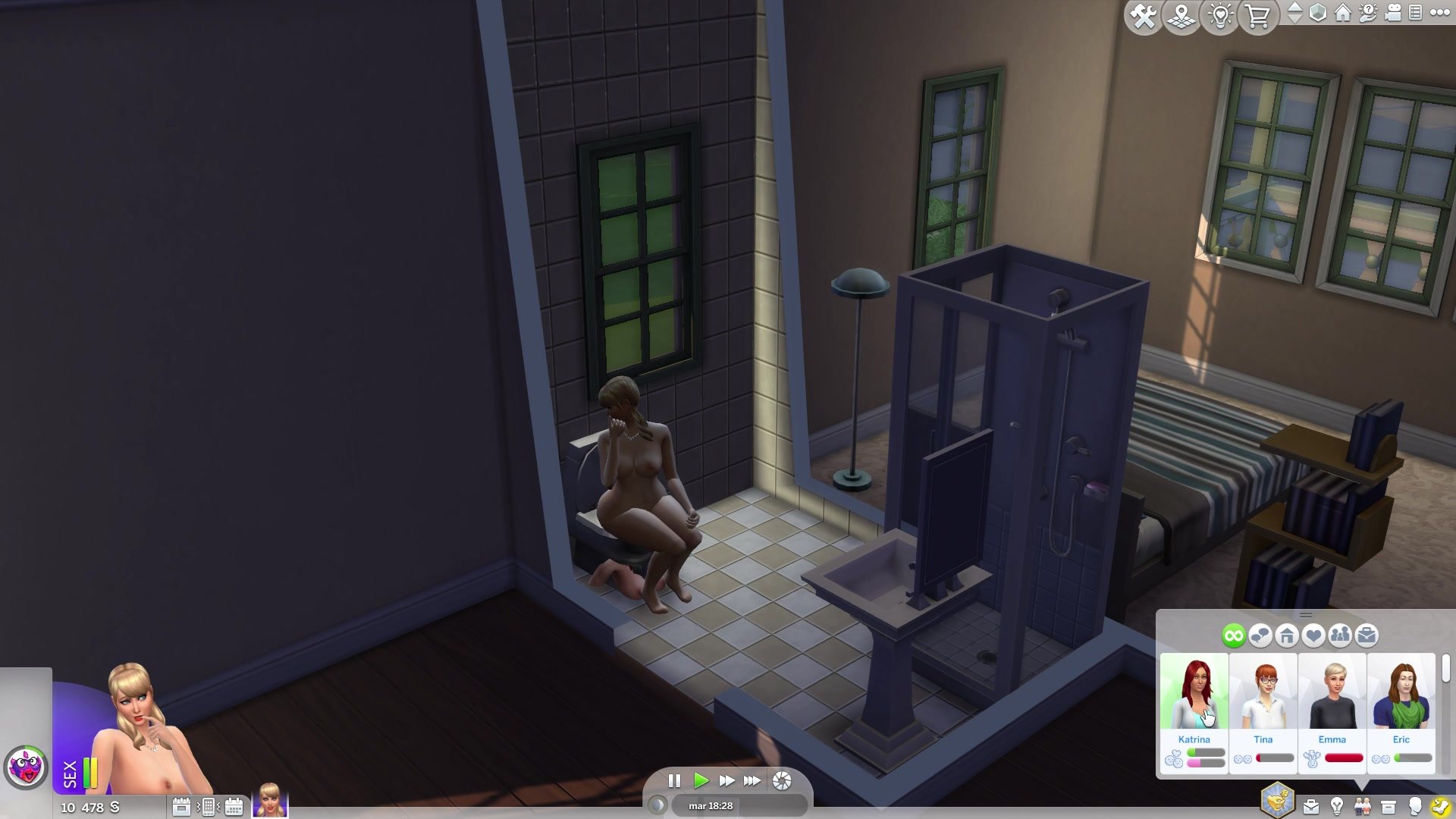 My toilet slave on SIMS4