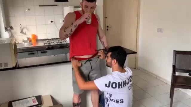 Nerd seduces his friend and gets his ass broken