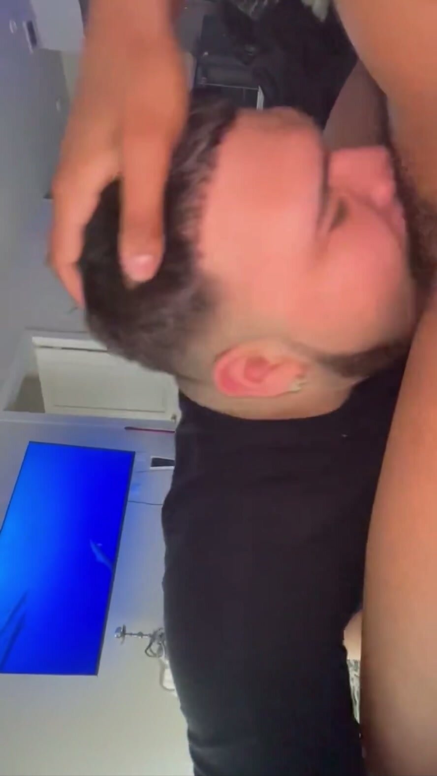 Sloppy throat for big cock