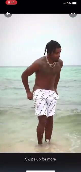 Dude exposing himself on beach over & over