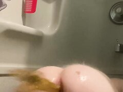 Explosive shitting on shower