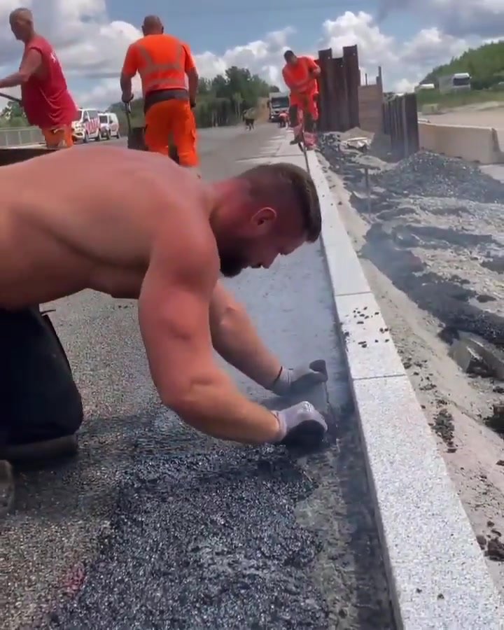 Incredibly hot workmen
