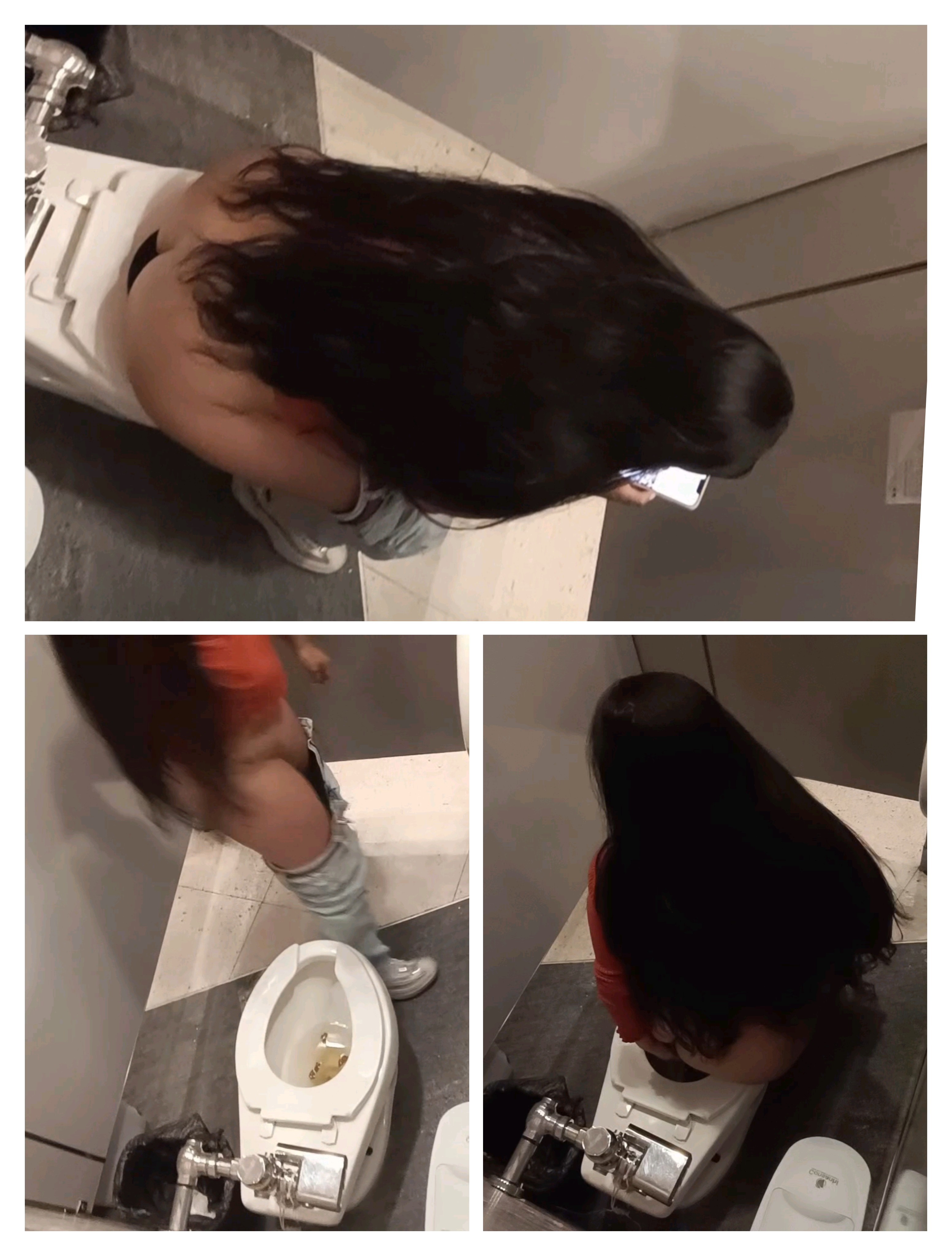 CUTE GIRL POOPS IN COMMERCIAL PLAZA #1