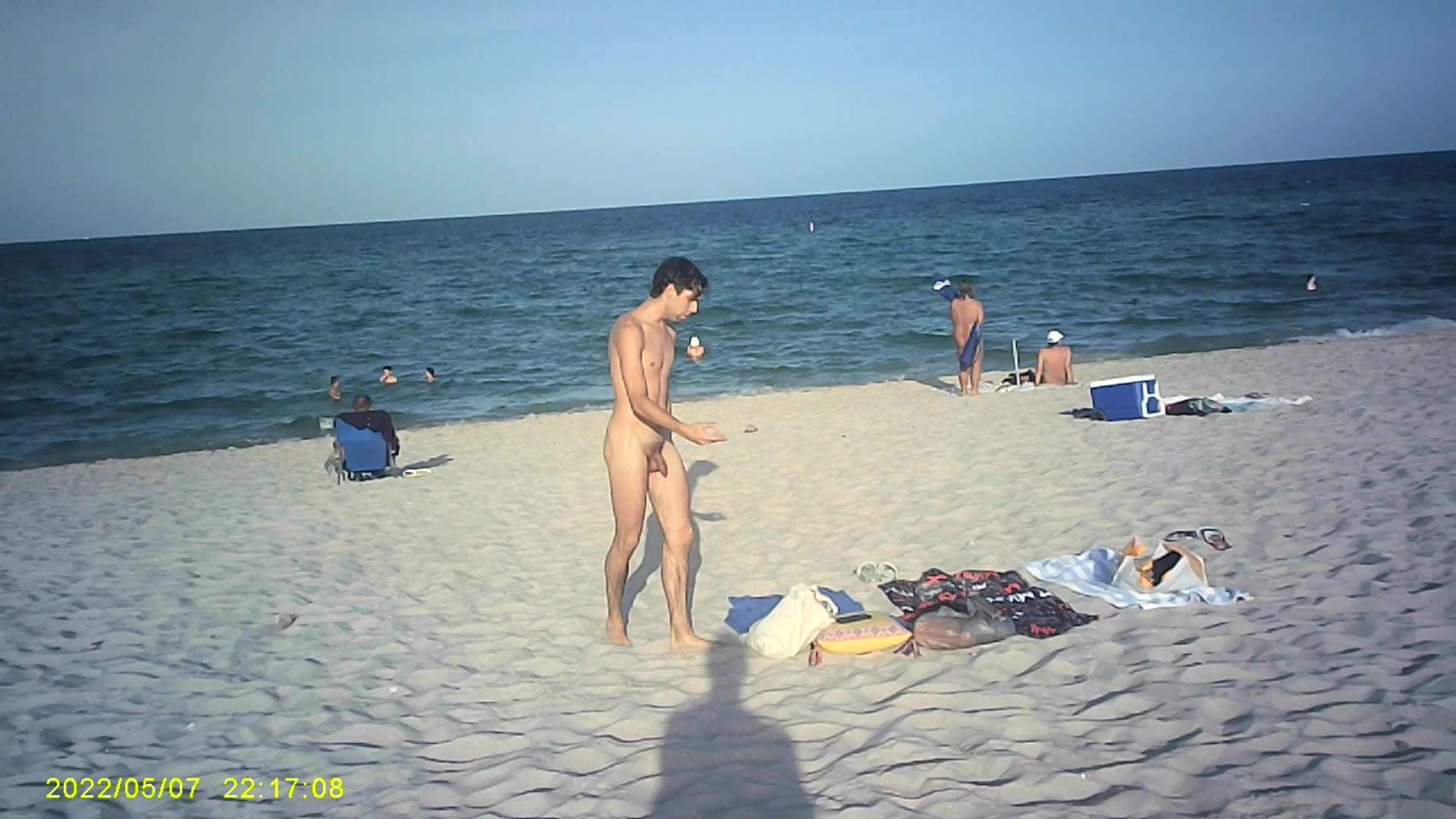 Cute Nude Twink at the Beach