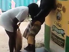 Straight jamaican gets head in public