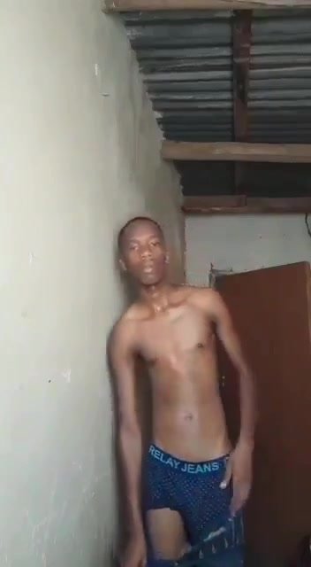 Skinny African TEEN Whips Out His *LONG* Dick!!