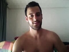 Sweet but hot dude jerking off on cam
