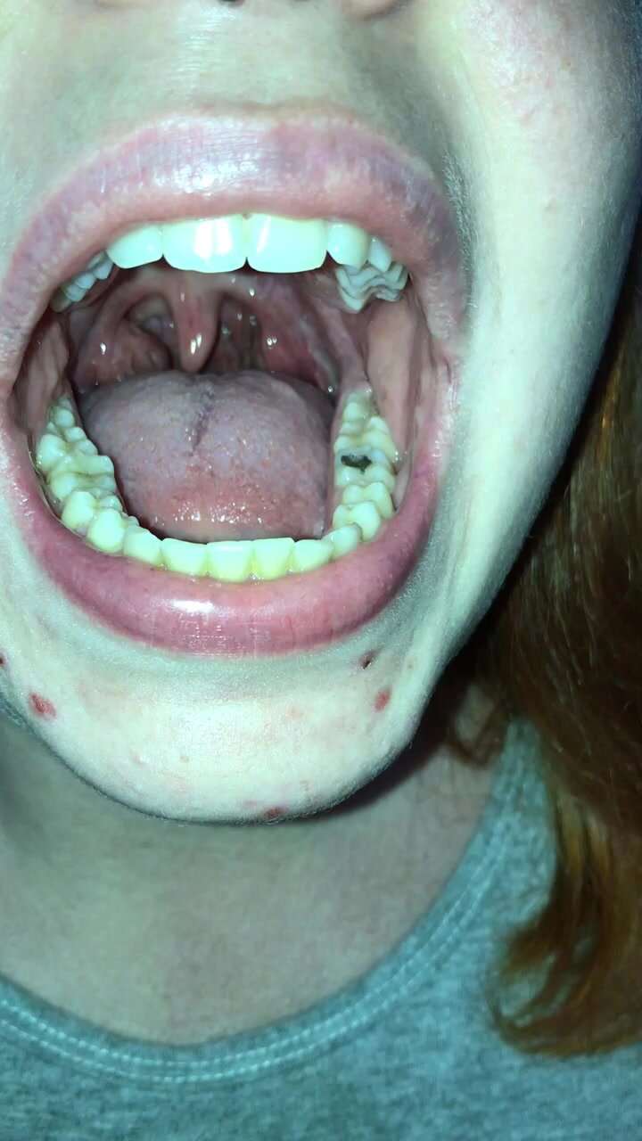 Close up mouth show