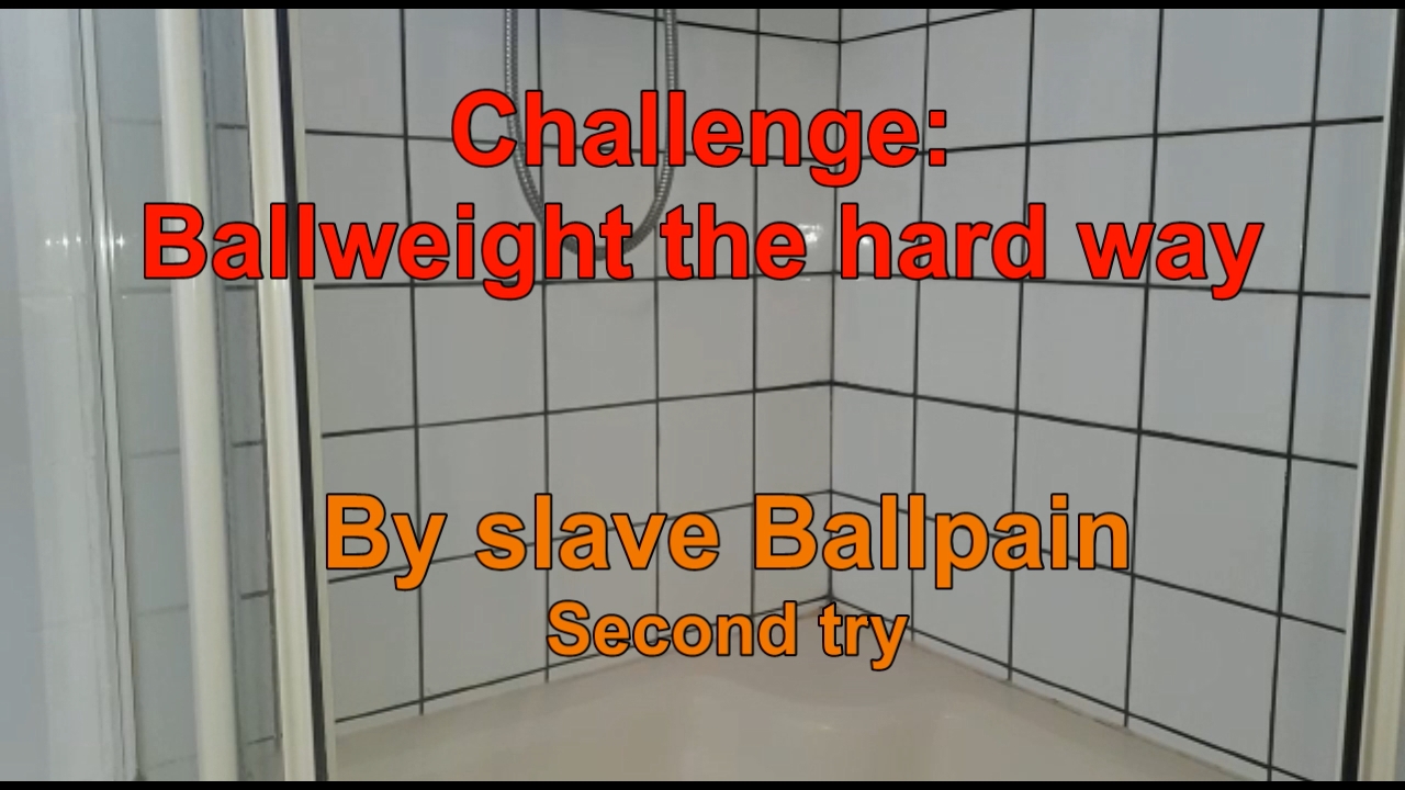 Challenge: Ballweight  the hard way. Second try