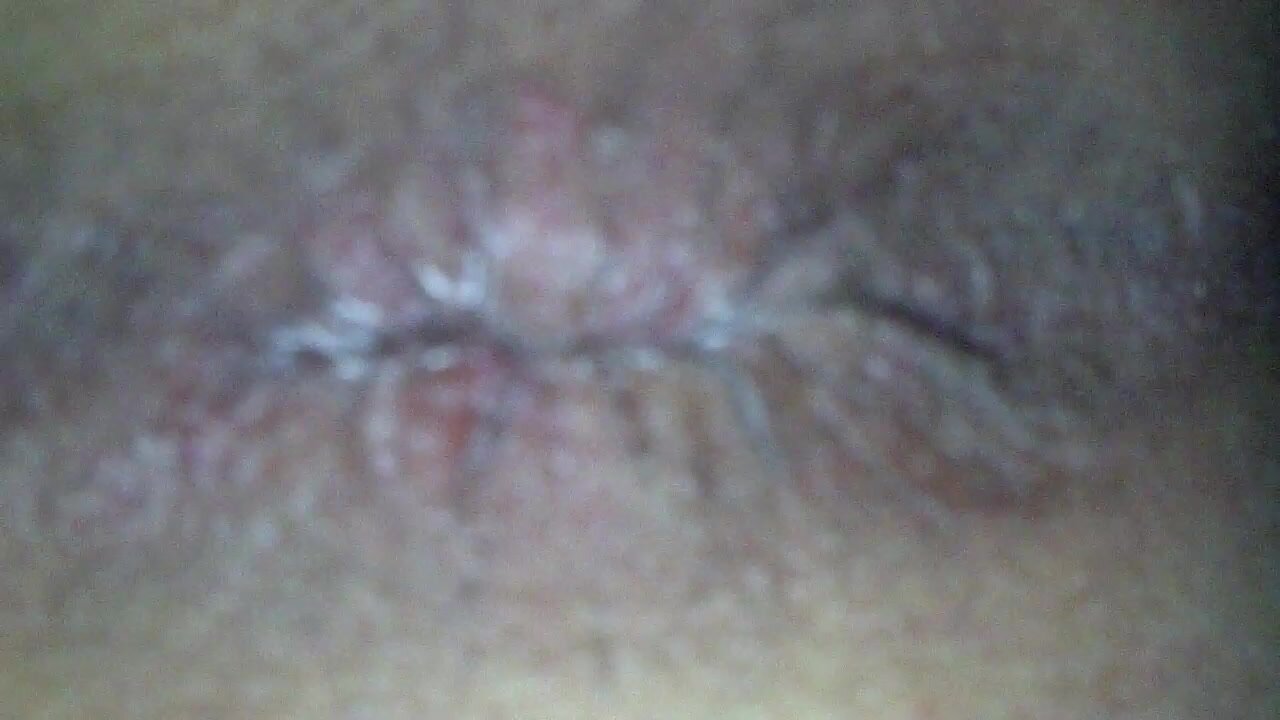 Close up ass flex