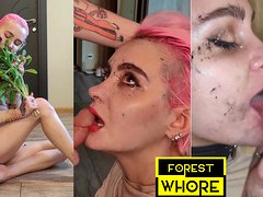 Human ashtray, spitting on face and mouth and anal as a